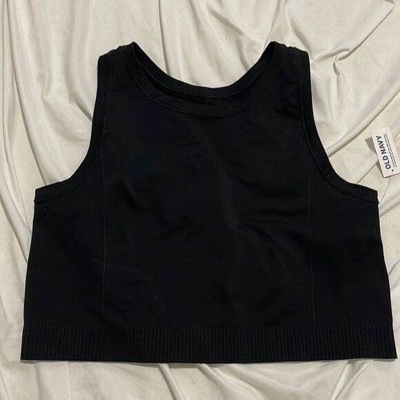 NWT- Old Navy - 2X. Black Seamless Performance Tank - Picture 4 of 9